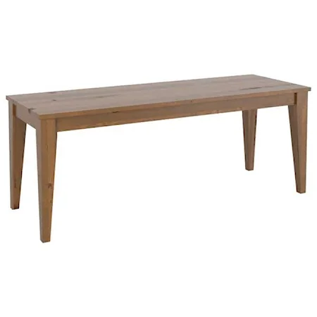 Customizable Dining Bench with Wood Seat